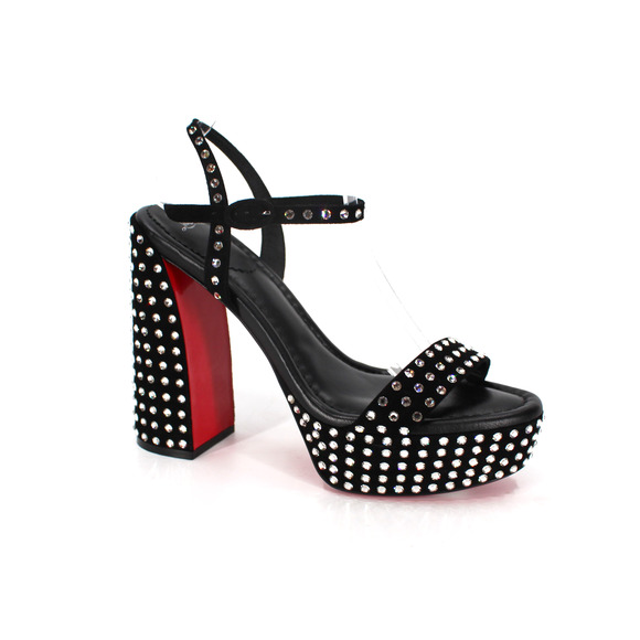 Christian Louboutin Movida Jane Platforms NEW Crystal Embellished Heels Sz 40.5